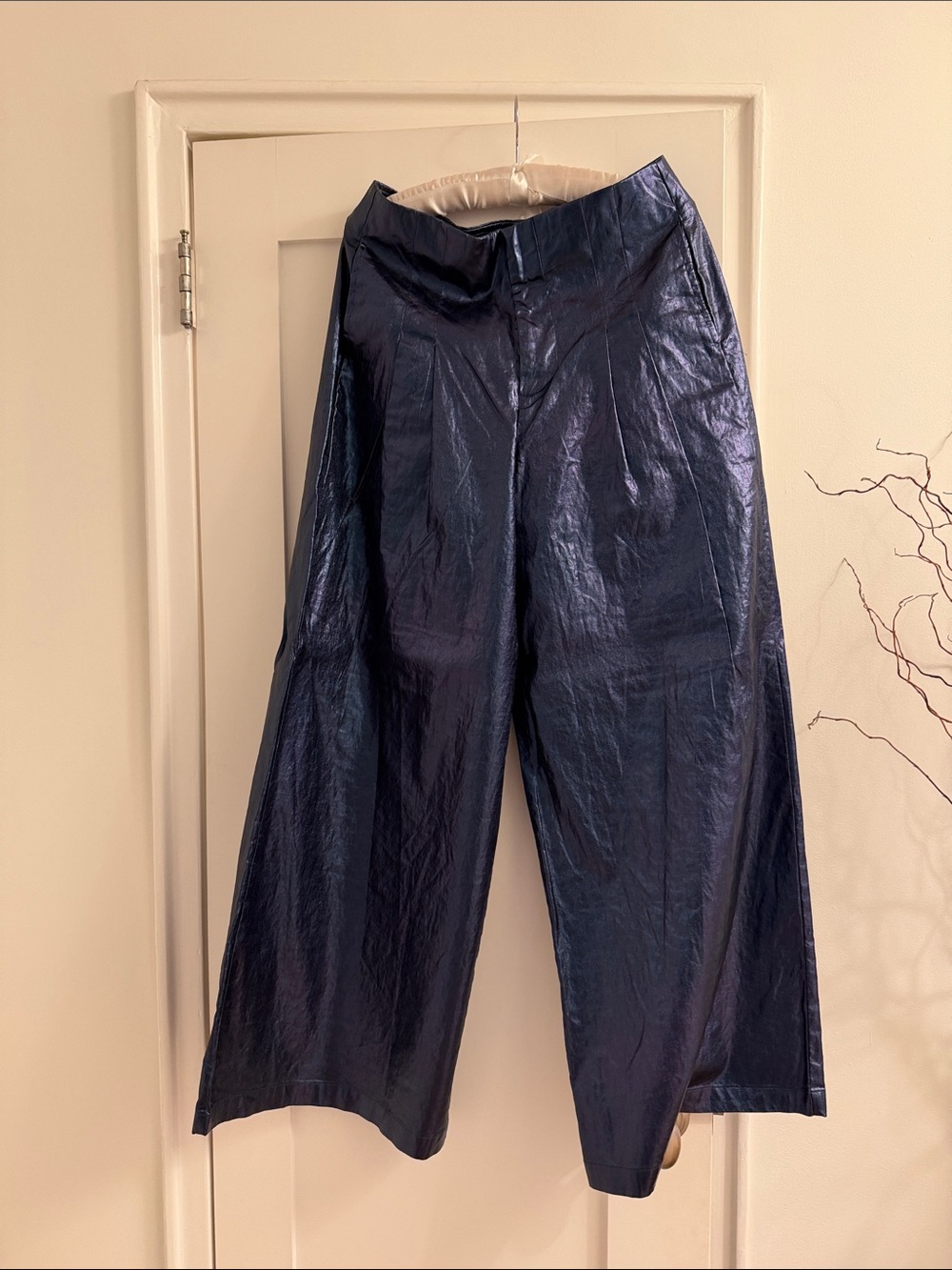 Lanhtropy metallic linen women pants size M - Picture 5 of 6